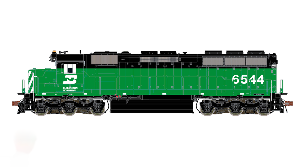 ScaleTrains Rivet 39756 HO Scale EMD SD45 Phase III Burlington Northern BN 6554