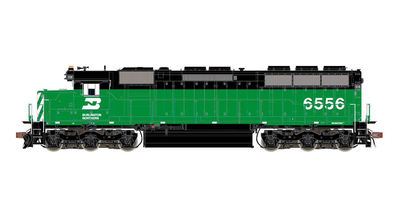 ScaleTrains Rivet 39761 HO Scale EMD SD45 Phase III Burlington Northern BN 6566 DCC & Sound