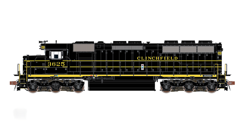 ScaleTrains Rivet 39768 HO Scale EMD SD45 Phase IIc Clinchfield "ex-SCL" 3625