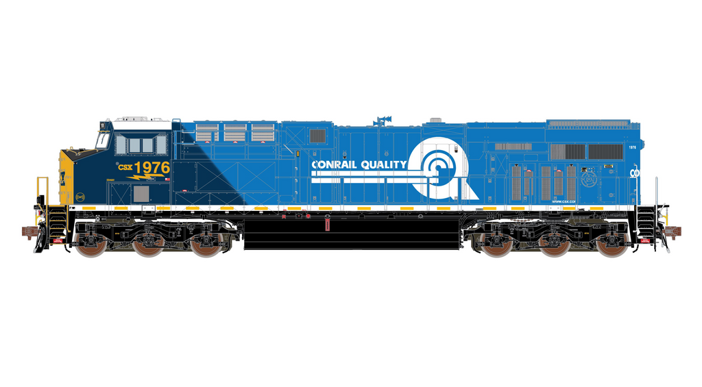 国鉄　EF75？　HO ScaleTrains Rivet 39907 HO Scale GE ES44AH GEVo Conrail Heritage