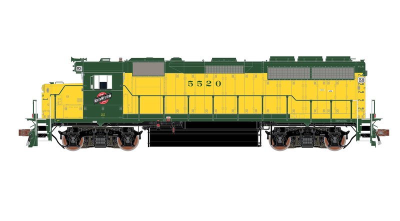 ScaleTrains Rivet 40171 HO Scale EMD GP40 Phase Ia OY C&NW 5520 DCC & Sound
