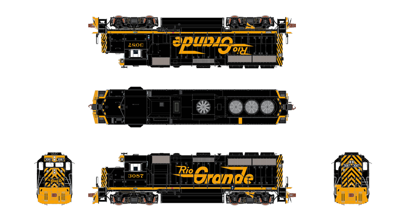 ScaleTrains Rivet 40175 HO Scale EMD GP40 Phase Ia2 IIc D&RGW 3087 DCC & Sound