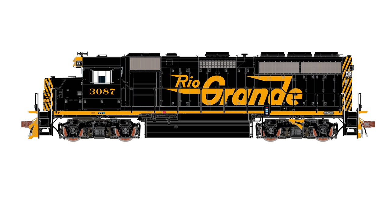 ScaleTrains Rivet 40180 HO Scale EMD GP40 Phase IIc D&RGW 3089