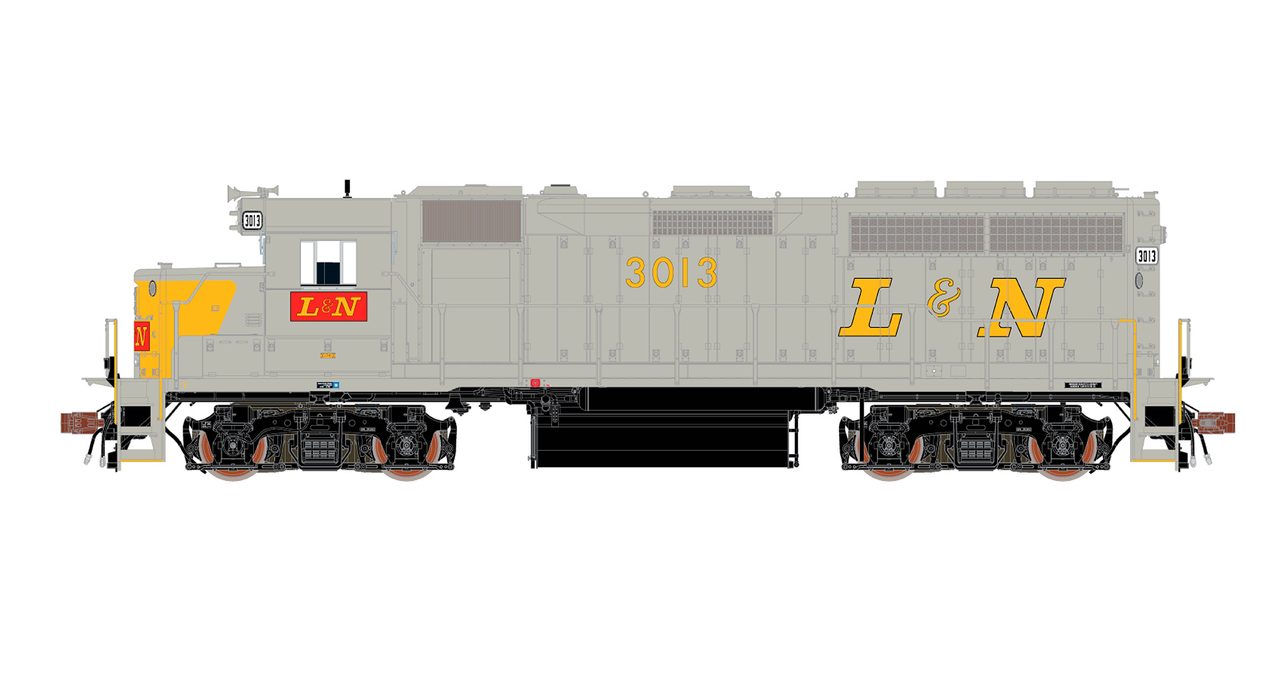ScaleTrains Rivet 40189 HO Scale EMD GP40 Phase Ia2 L&N 3013 DCC & Sound