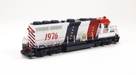 ScaleTrains Rivet 40225 HO Scale EMD GP40 Phase IIc Bicentennial WP 1976 DCC Sound