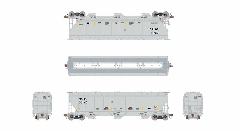ScaleTrains Rivet 40335 HO Scale Gunderson 5188 Covered Hopper NAHX 66252