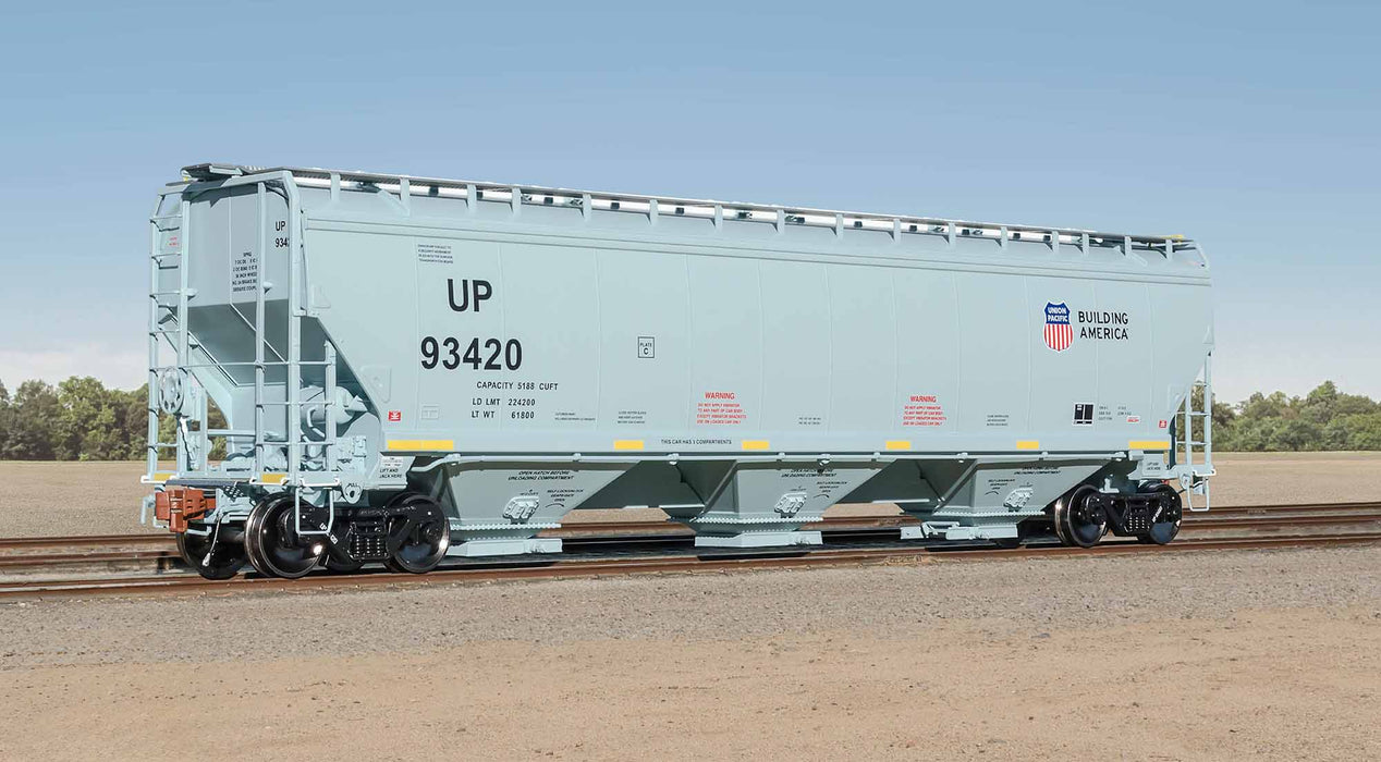 ScaleTrains Rivet 40340 HO Scale Gunderson 5188 Covered Hopper Union Pacific UP 93358