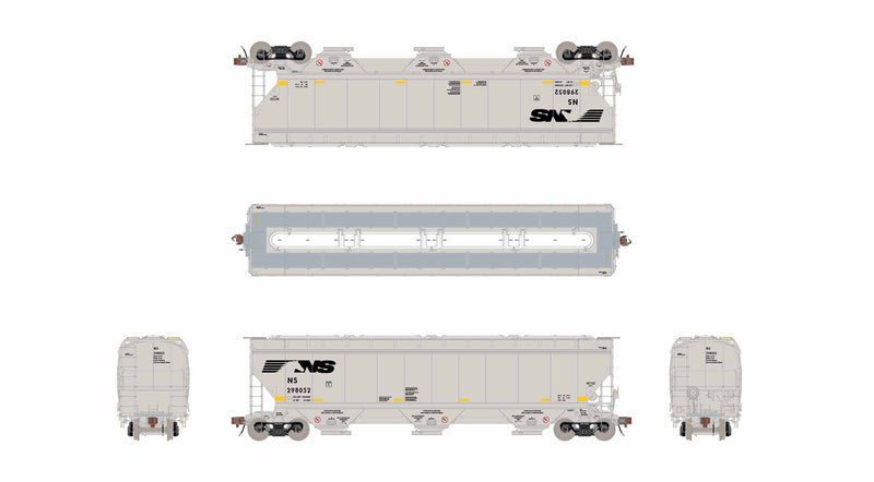 ScaleTrains Rivet 40407 HO Scale Gunderson 5188 Covered Hopper Norfolk Southern NS 298111
