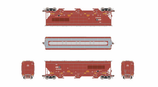 ScaleTrains Rivet 40410 HO Scale Gunderson 5188 Covered Hopper Ex-BNSF AOKX 484882