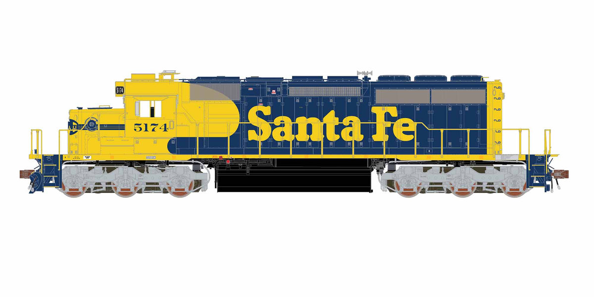 ScaleTrains Rivet 40740 HO Scale EMD SD40-2 Santa Fe ATSF 5174 - DC ...