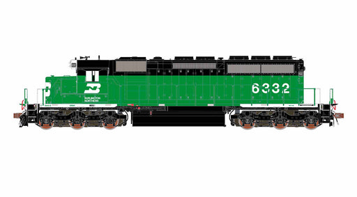 ScaleTrains Rivet 40751 HO Scale EMD SD40-2 Burlington Northern BN 6332 - DCC & Sound (White Face)