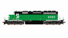 ScaleTrains Rivet 40757 HO Scale EMD SD40-2 Burlington Northern BN 6350 - DCC & Sound (White Face with Ditch Lights)