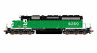 ScaleTrains Rivet 40758 HO Scale EMD SD40-2 Burlington Northern BN 6350 - DC (White Face with Ditch Lights)