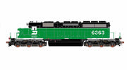 ScaleTrains Rivet 40761 HO Scale EMD SD40-2 Burlington Northern BN 6363 - DCC & Sound (White Face with Ditch Lights)