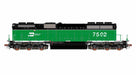 ScaleTrains Rivet 40764 HO Scale EMD SD40-2B Burlington Northern BN 7502 - DC