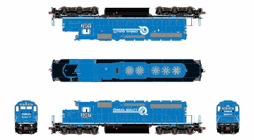 ScaleTrains Rivet 40790 HO Scale EMD SD40-2 Norfolk Southern NS 3387 - DC (Ex CR Patch with Ditch Lights)