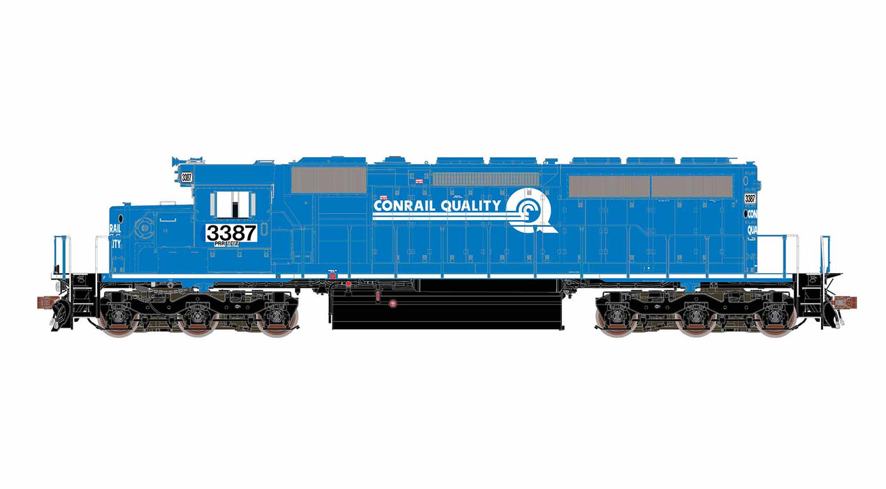 ScaleTrains Rivet 40790 HO Scale EMD SD40-2 Norfolk Southern NS 3387 - DC (Ex CR Patch with Ditch Lights)