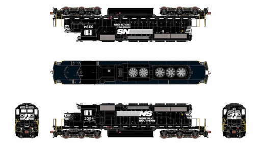 ScaleTrains Rivet 40797 HO Scale EMD SD40-2 Norfolk Southern NS 3394 - DCC & Sound (with Ditch Lights)