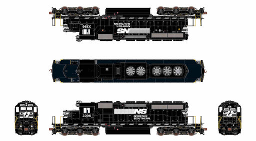 ScaleTrains Rivet 40800 HO Scale EMD SD40-2 Norfolk Southern NS 3396 - DC (with Ditch Lights)