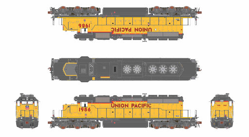 ScaleTrains Rivet 40812 HO Scale EMD SD40-2 Union Pacific UP 1986 - DC (SD40N Rebuild 88" Nose)