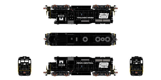 ScaleTrains Rivet 40975 HO Scale EMD GP30 Phase Ie Penn Central 2239 DCC and Sound Equipped