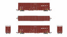 ScaleTrains Rivet 40997 HO Scale Trinity 60' 7500 12' Plug-Door High-Cube Boxcar BNSF 760966 (Wedge Logo with Conspicuity Stripes)