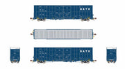 ScaleTrains Rivet 41005 HO Scale Trinity 60' 7500 12' Plug-Door High-Cube Boxcar GATX LRS 130034 (English Door Data with Conspicuity Stripes)