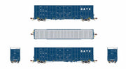 ScaleTrains Rivet 41009 HO Scale Trinity 60' 7500 12' Plug-Door High-Cube Boxcar GATX LRS 130141 (English Door Data with Conspicuity Stripes)