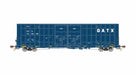 ScaleTrains Rivet 41009 HO Scale Trinity 60' 7500 12' Plug-Door High-Cube Boxcar GATX LRS 130141 (English Door Data with Conspicuity Stripes)