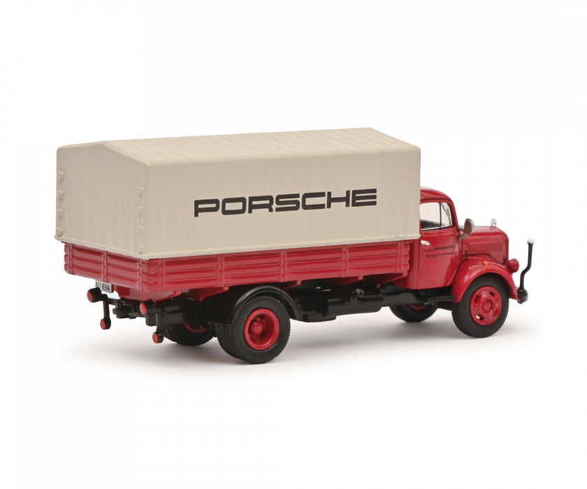 Schuco 452667800 HO Scale (1:87) Mercedes Benz L3500 Truck - Porsche