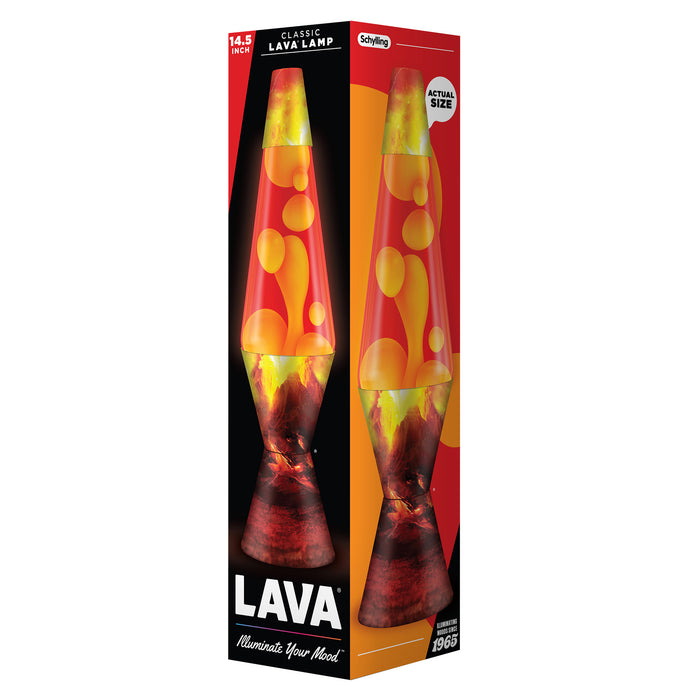 Schylling 14.5" LAVA® Lamp (Erupting Crater Yellow/Red)