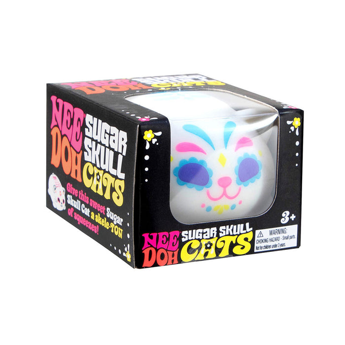 Schylling NeeDoh® Sugar Skull Cats Sensory Toy (Color Chosen at Random)