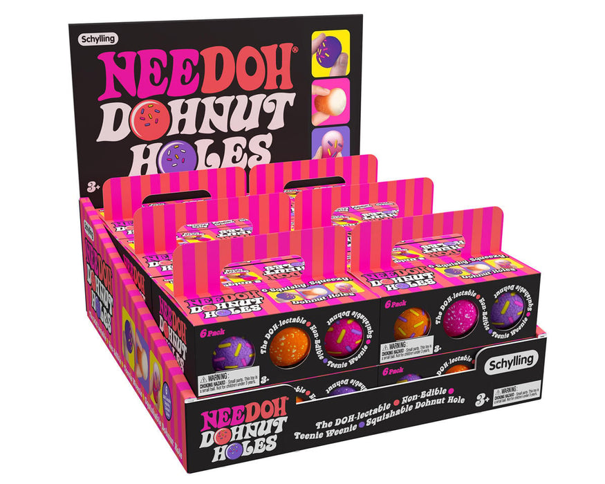 Schylling NeeDoh® Dohnut Holes Sensory Toy (Color Chosen at Random)