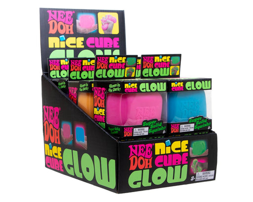 Schylling NeeDoh® Nice Cube Glow Sensory Toy (Color Chosen at Random)