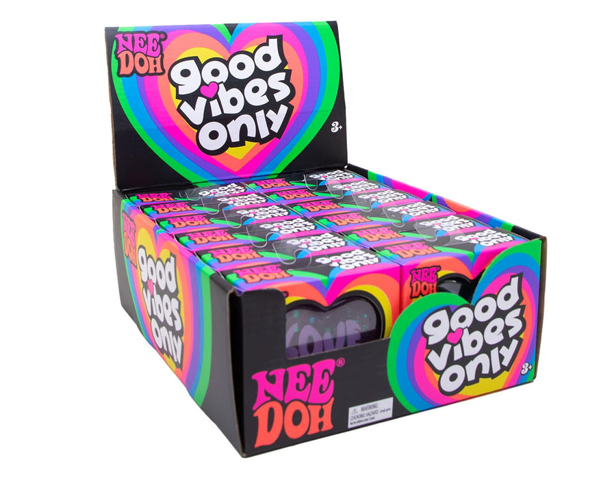 Schylling NeeDoh® Good Vibes Only Sensory Toy (Color Chosen at Random)