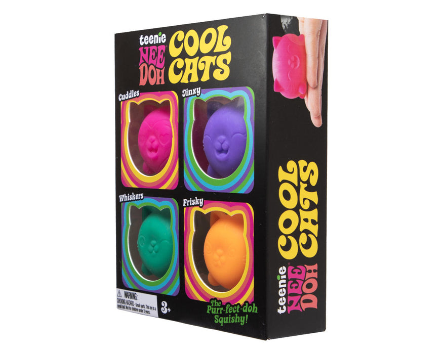 Schylling Teenie NeeDoh® Cool Cats Sensory Toy (4 Pack)