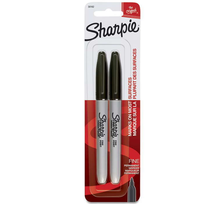 Sharpie Fine Black Sharpie Markers (2 Pack)