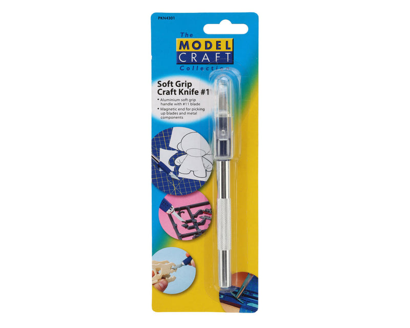 Shesto Limited KN4301 Modelcraft Collection Aluminum Soft Grip #1 Hobby Knife