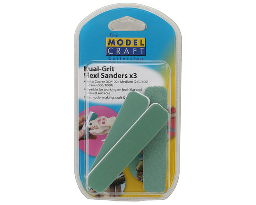 Shesto Limited PAB1000 Model Craft Dual-Grit Flexi Sanding Stick Set (3 Pack)