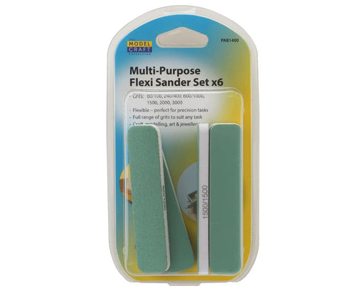 Shesto Limited PAB1400 Model Craft Multi-Purpose Flexi Sanding Stick Set (6 Pack)
