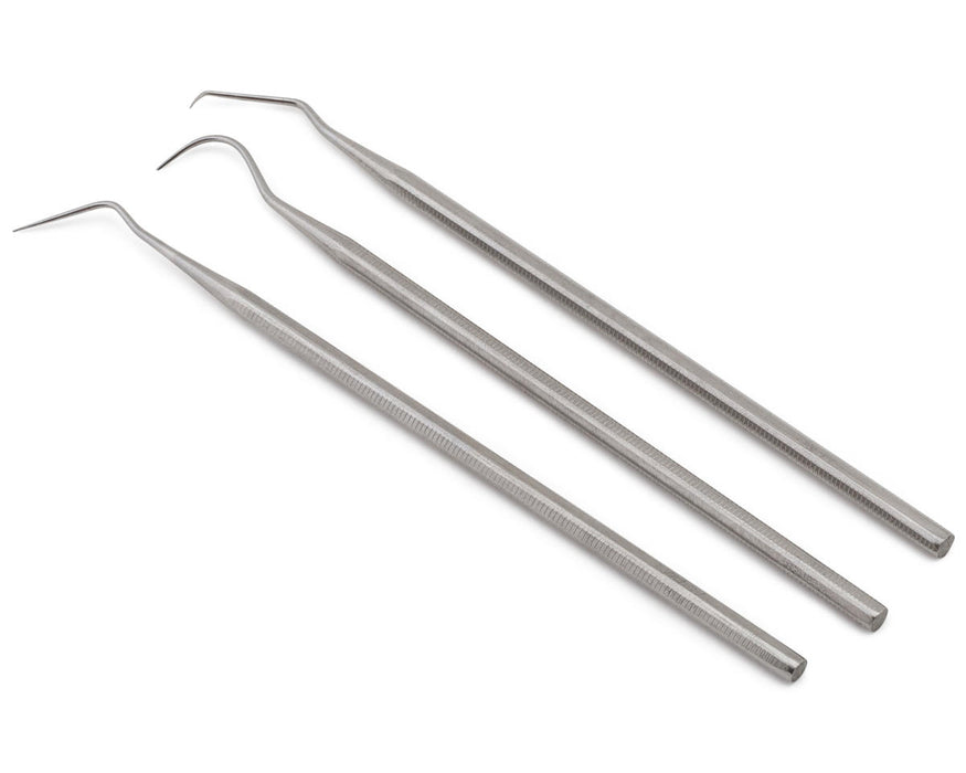 Shesto Limited PDT5197/3 Model Craft Stainless Steel Dental Pick Probes Set (3 Pack)