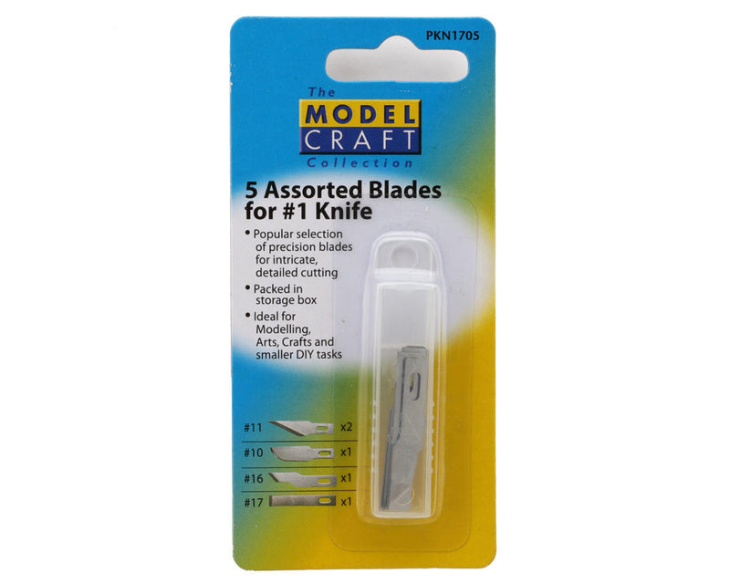 Shesto Limited PKN1705 Model Craft #1 Hobby Knife Assorted Blades Set
