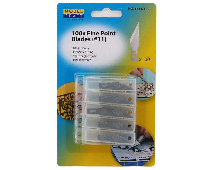 Shesto Limited PKN1711/100 Model Craft #11 Classic Fine Point Blades (100 Pack)