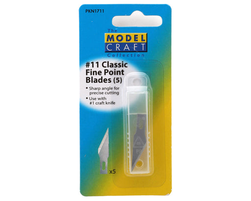 Shesto Limited PKN1711 Model Craft #11 Classic Fine Point Blades (5 Pack)