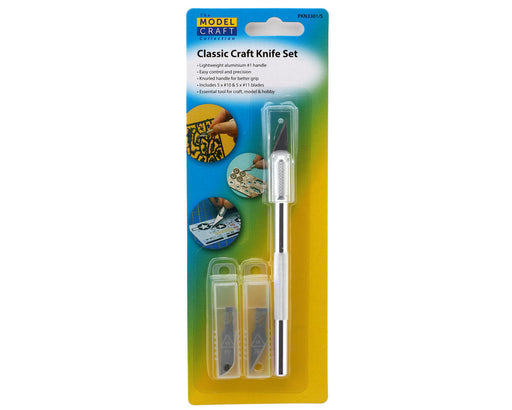 Shesto Limited PKN3301/S Model Craft Aluminum Classic #1 Hobby Knife Set