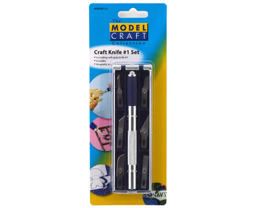 Shesto Limited PKN4301/S Model Craft Soft Grip #1 Hobby Knife Set
