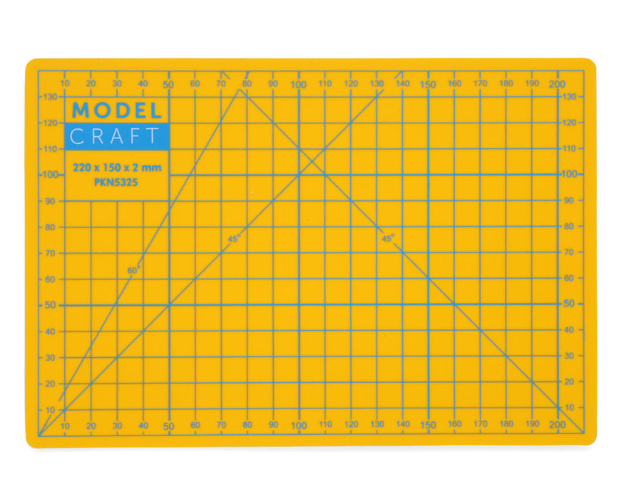 Shesto Limited PKN5325 Model Craft Yellow A5 (8.66x5.91") Self-Healing Cutting Mat