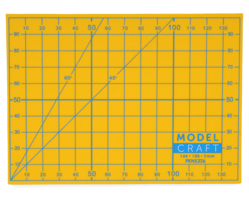 Shesto Limited PKN5326 Model Craft Yellow A6 (5.66x4.13") Self-Healing Cutting Mat