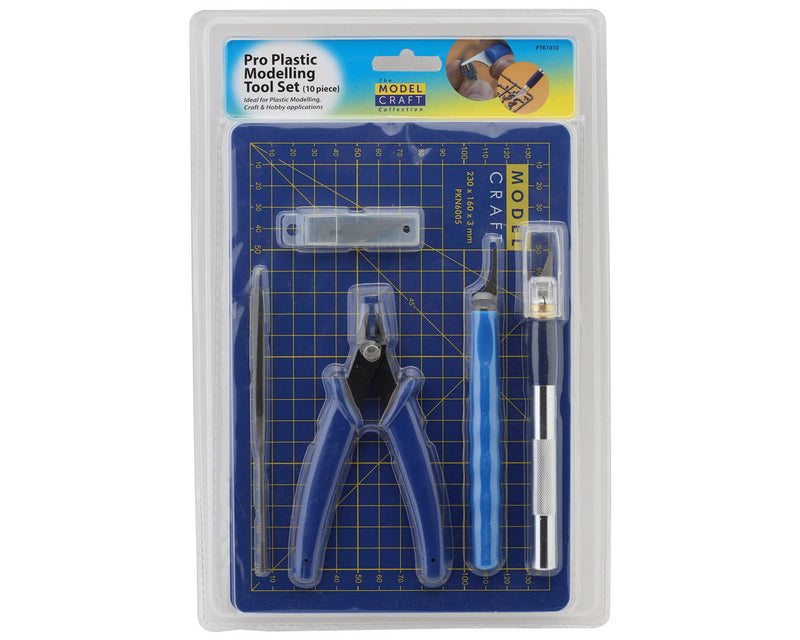 Shesto Limited PTK1010 Model Craft Pro 10 Piece Plastic Modeling Tool Set