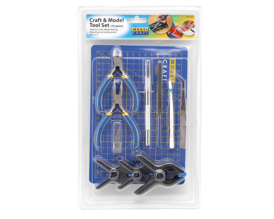 Shesto Limited PTK1015 Model Craft 15 Piece Hobby & Craft Tool Set